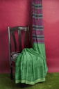 Magenta and Turquoise Blue Tangaliya Cotton Silk Handwoven Saree