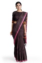 Coffee Brown Tangaliya Cotton Silk Handwoven Saree