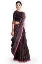 Coffee Brown Tangaliya Cotton Silk Handwoven Saree
