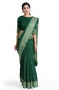 Green Georgette Banarasi Hand Dyed Bandhani Saree