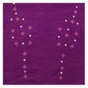 Purple Hand Embroidered Unstitched Blouse Material