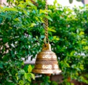 Handcrafted Brass Hanging Bell with Chain
