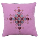 Pink Hand Soof Embroidery Cotton Cushion Cover