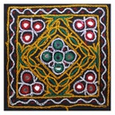 Multicolor Hand Embroidered Patch with Mirror Work