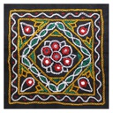 Multicolor Hand Embroidered Patch with Mirror Work