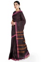 Coffee Brown Tangaliya Cotton Silk Handwoven Saree