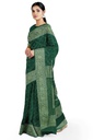Green Georgette Banarasi Hand Dyed Bandhani Saree