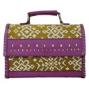 Handcrafted Kutchi Leather Sling Box Bag
