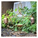 Handmade Decorative Diya Stand Copper Bell