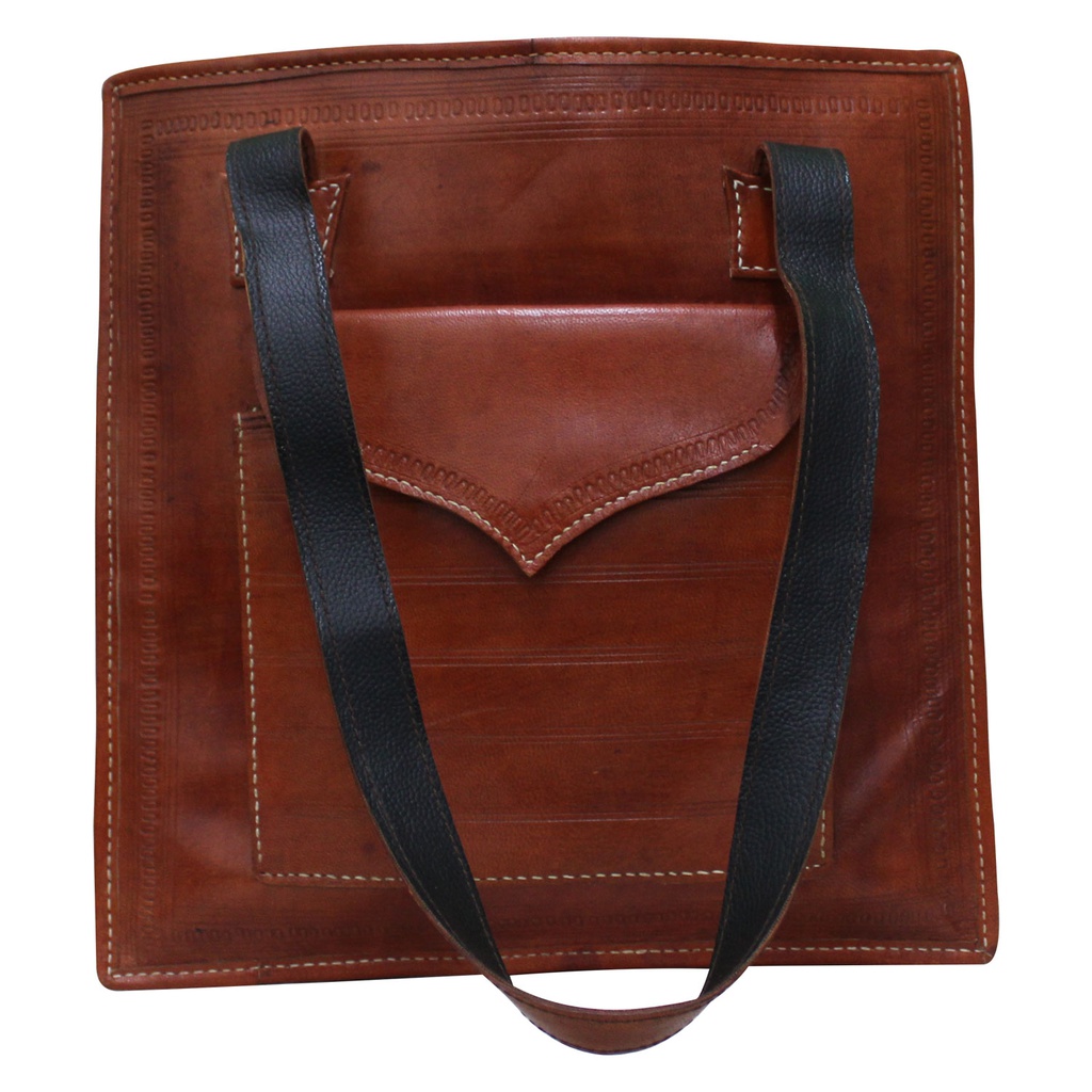 Handcrafted Kutchi Leather Shoulder Bag
