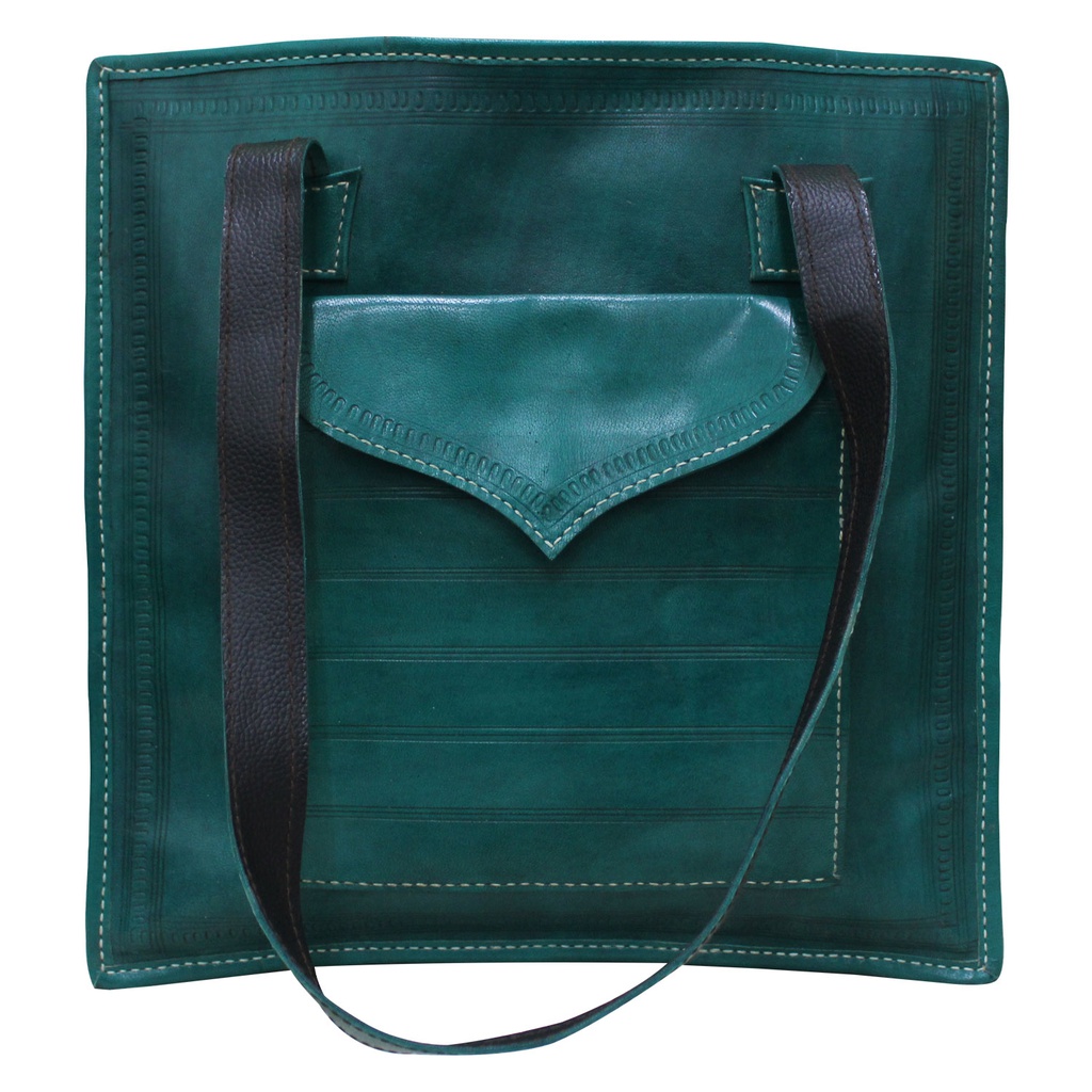 Handcrafted Kutchi Leather Shoulder Bag