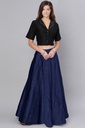 Handmade Plain Mashru Silk Long Skirt