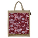 Handmade Warli Print Jute Bag
