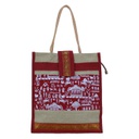 Handmade Warli Print Jute Bag