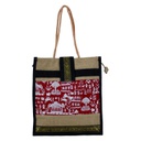 Handmade Warli Print Jute Bag