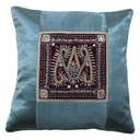 Hand Embroidered Mashru Cushion Cover