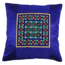 Hand Embroidered Mashru Cushion Cover