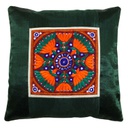 Hand Embroidered Mashru Cushion Cover