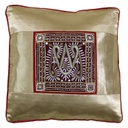Hand Embroidered Mashru Cushion Cover