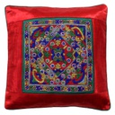 Hand Embroidered Mashru Cushion Cover