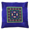 Hand Embroidered Mashru Cushion Cover