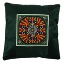 Hand Embroidered Mashru Cushion Cover