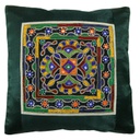 Hand Embroidered Mashru Cushion Cover
