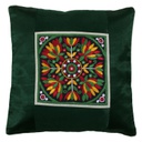 Hand Embroidered Mashru Cushion Cover