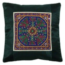 Hand Embroidered Mashru Cushion Cover
