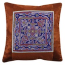 Hand Embroidered Mashru Cushion Cover