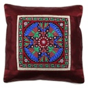 Hand Embroidered Mashru Cushion Cover