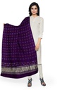 Purple Handwoven Gaji Silk Bandhani Dupatta