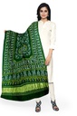 Green Handwoven Gaji Silk Bandhani Dupatta