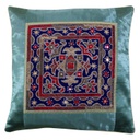 Hand Embroidered Mashru Cushion Cover