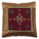 Hand Embroidered Mashru Cushion Cover