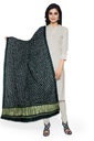Dark Mehndi Handwoven Modal Silk Bandhani Dupatta