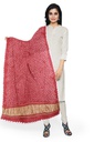 Peach Handwoven Modal Silk Bandhani Dupatta