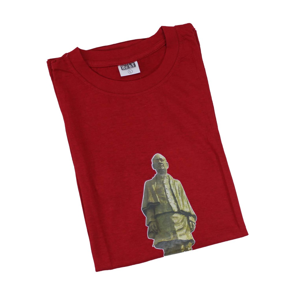 Statue of Unity Cotton Half Sleeves T-Shirt