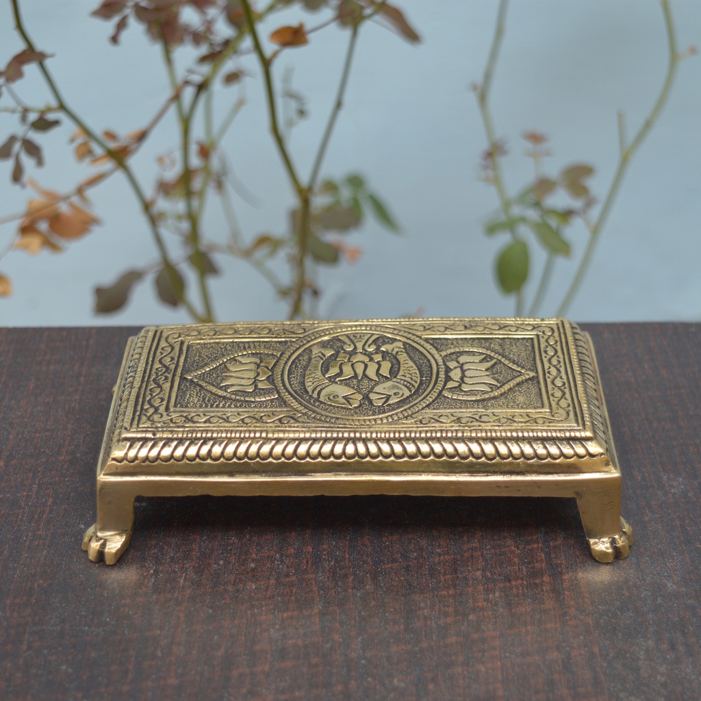 Handcrafted Brass Pooja Chowki/Bajot