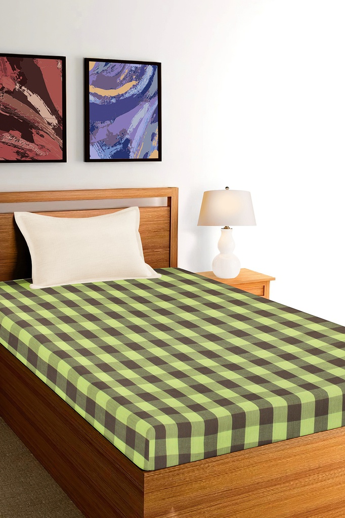 Handloom Cotton Single Bedsheet