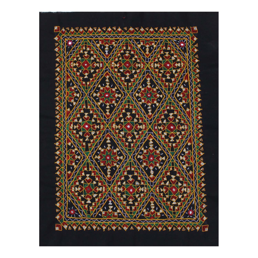 Multicolor Hand Embroidered Patch with Mirror Work