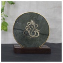 Handcrafted Agate Coaster Lord Ganesha Showpiece