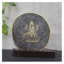 Handcrafted Agate Coaster Laxmiji with Wooden Stand