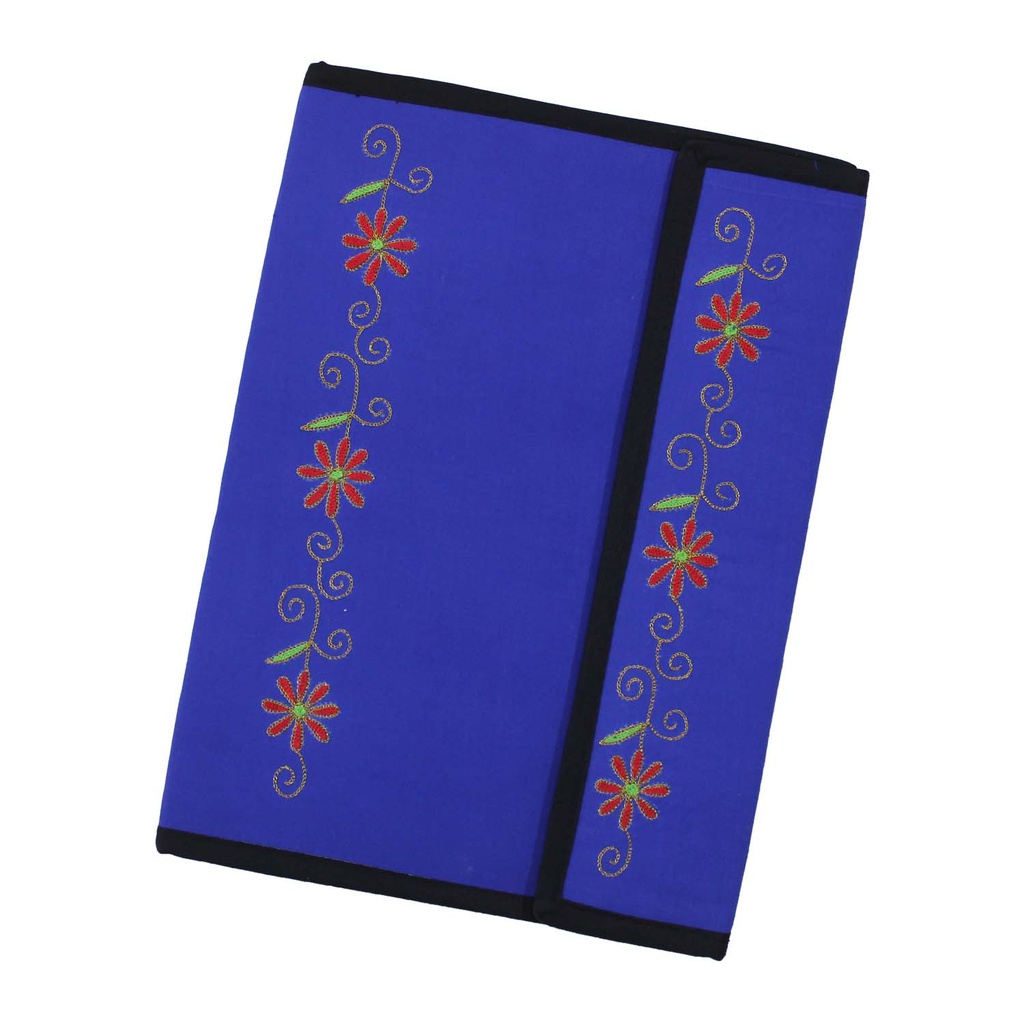 Hand Embroidery Flap File Folder