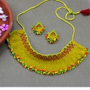 Handmade Beaded Choker Necklace Set