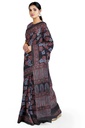 Cotton Ajrakh Hand Block Print Saree