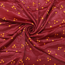 Maroon Shaded Handwoven Bandhani Mashru Cloth Material/Fabric