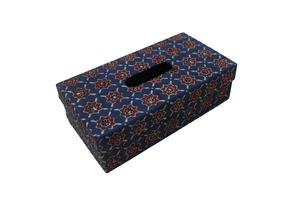 Handmade Block Print Tissue Holder