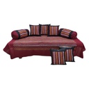 Handcrafted Cotton Applique Work Diwan Bedsheet Set