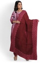 Handcrafted Applique Work Shibori Cotton Dress Material / Salwar Suit
